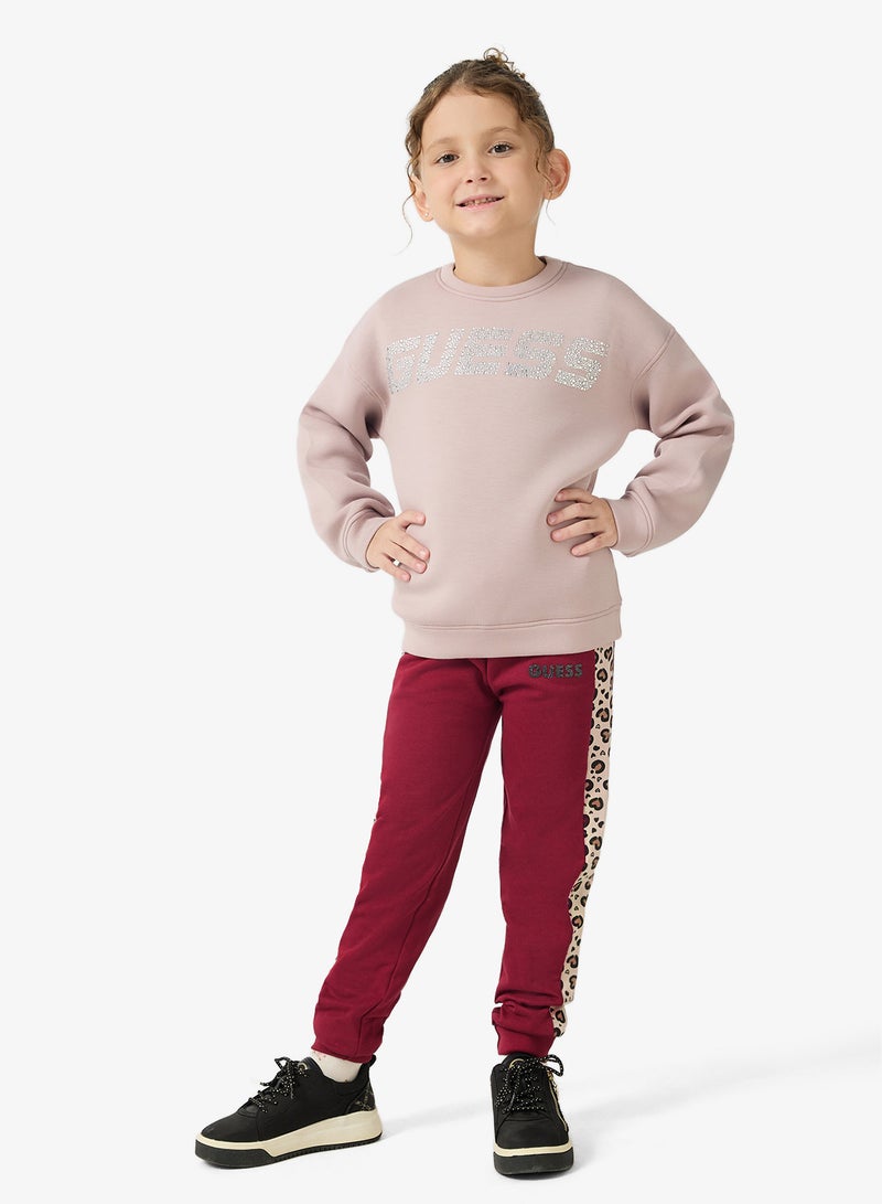 GUESS Kids Graphic Crew Neck Sweatshirt - Image 4